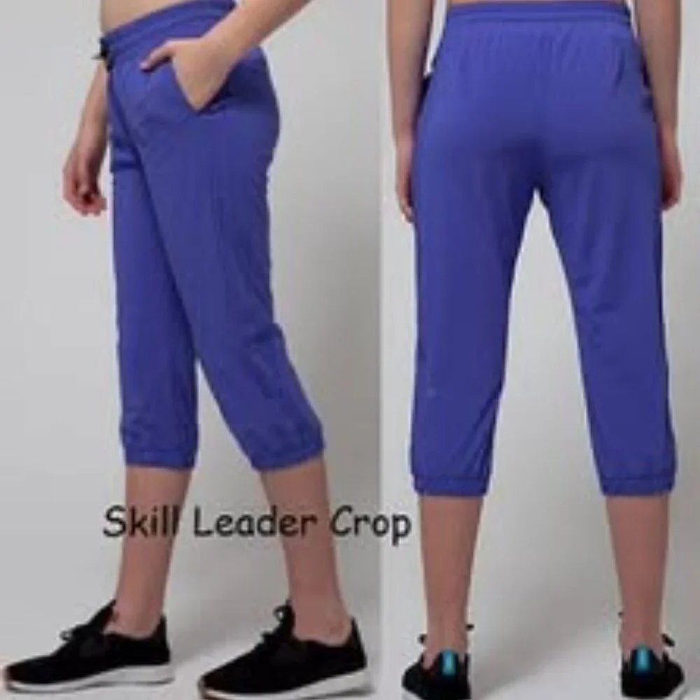 Ivivva by Lululemon🍋 Skill Leader Crop joggers purple lined size 10 - Picture 2 of 5